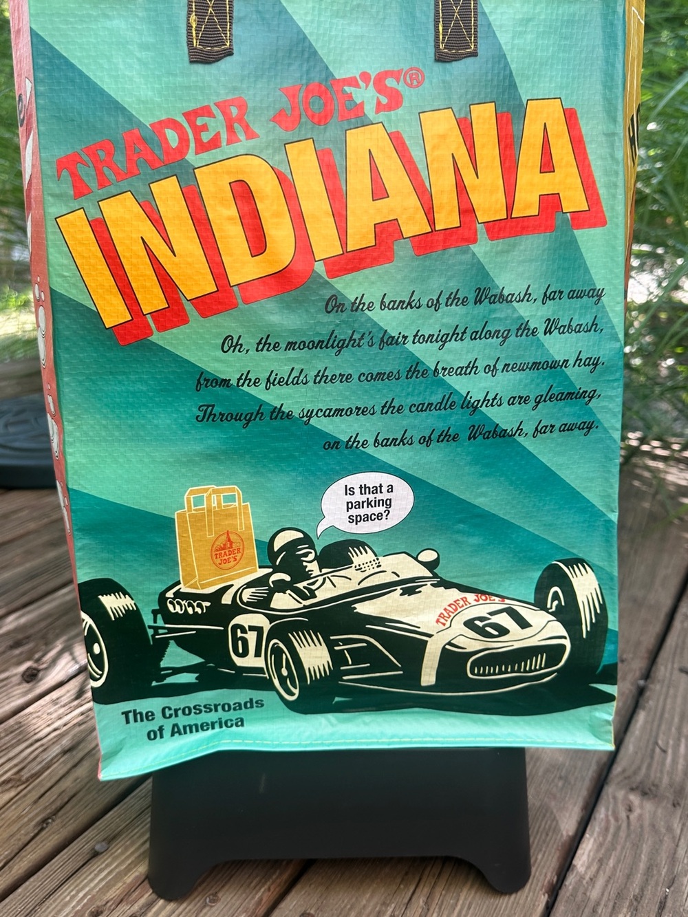 NWT Indiana Trader Joe's Reusable Durable Tote Bag